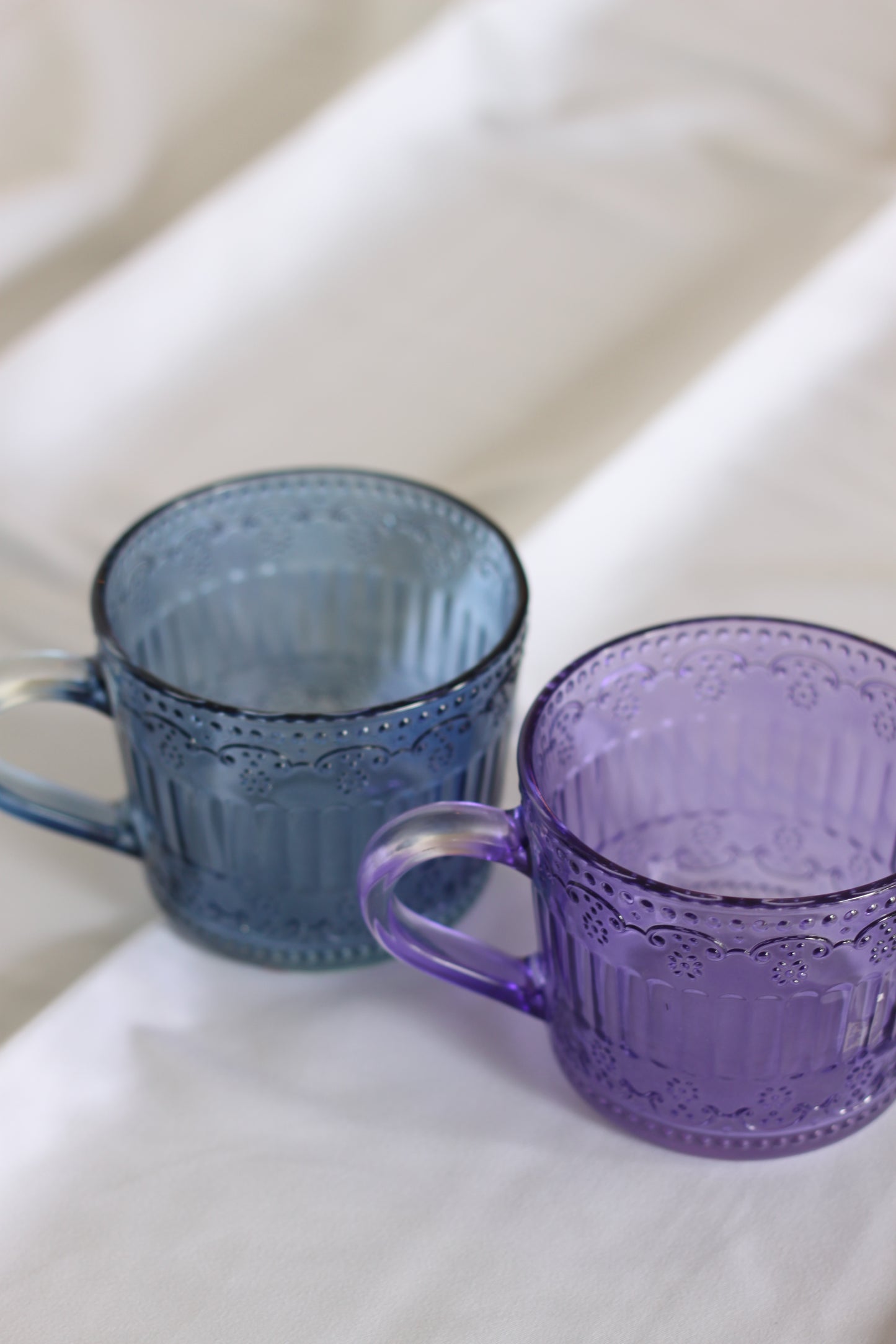 Pair of Sheer Colorful Mugs
