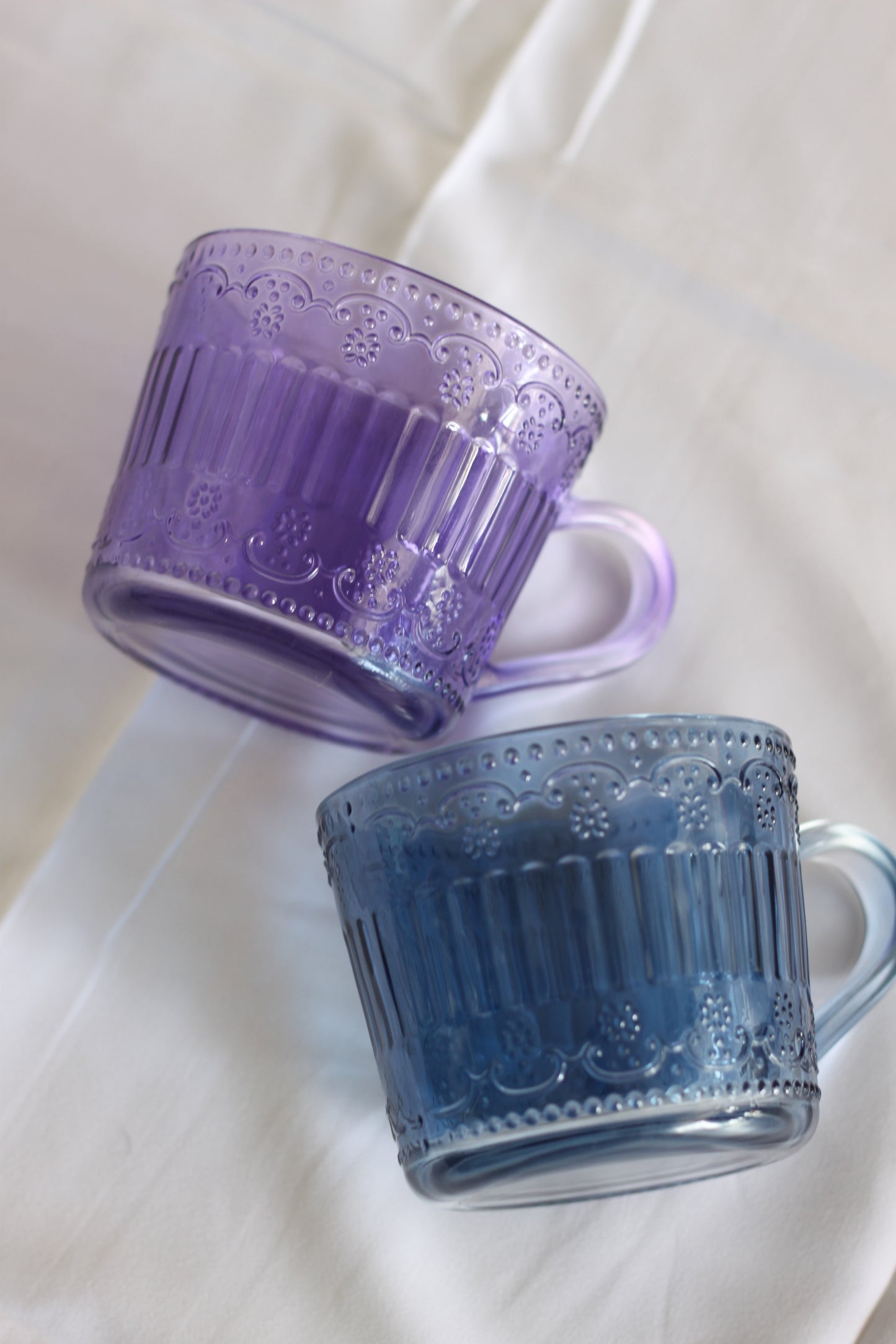 Pair of Sheer Colorful Mugs