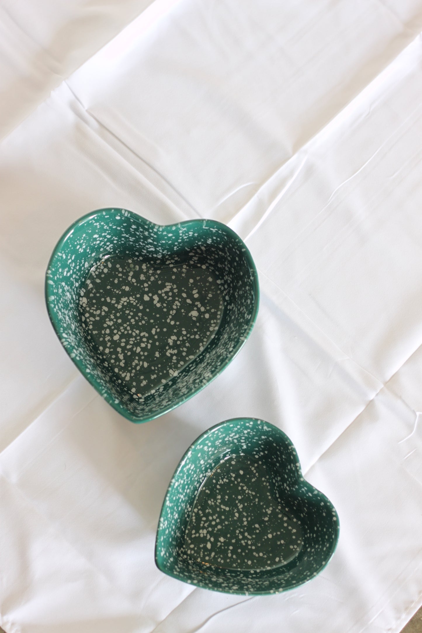 Ceramic Fits Together Heart Bowls (set of 2)
