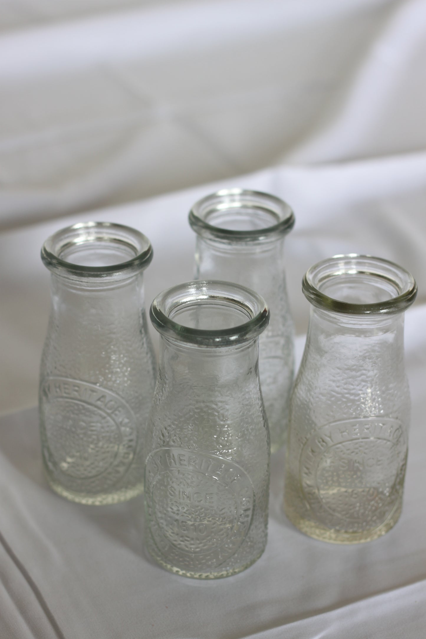 Vintage Milk Bottles (set of 4)