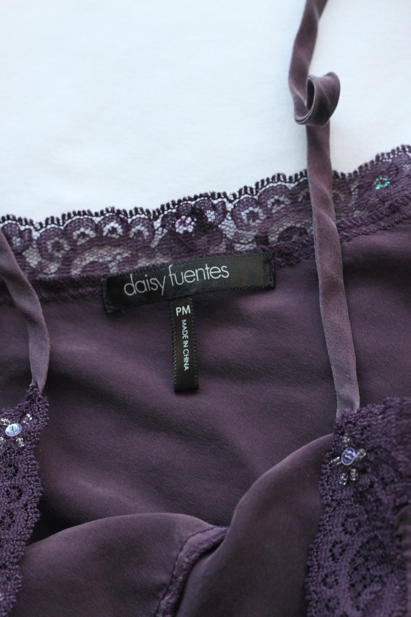 Vintage Purple Lace Cami