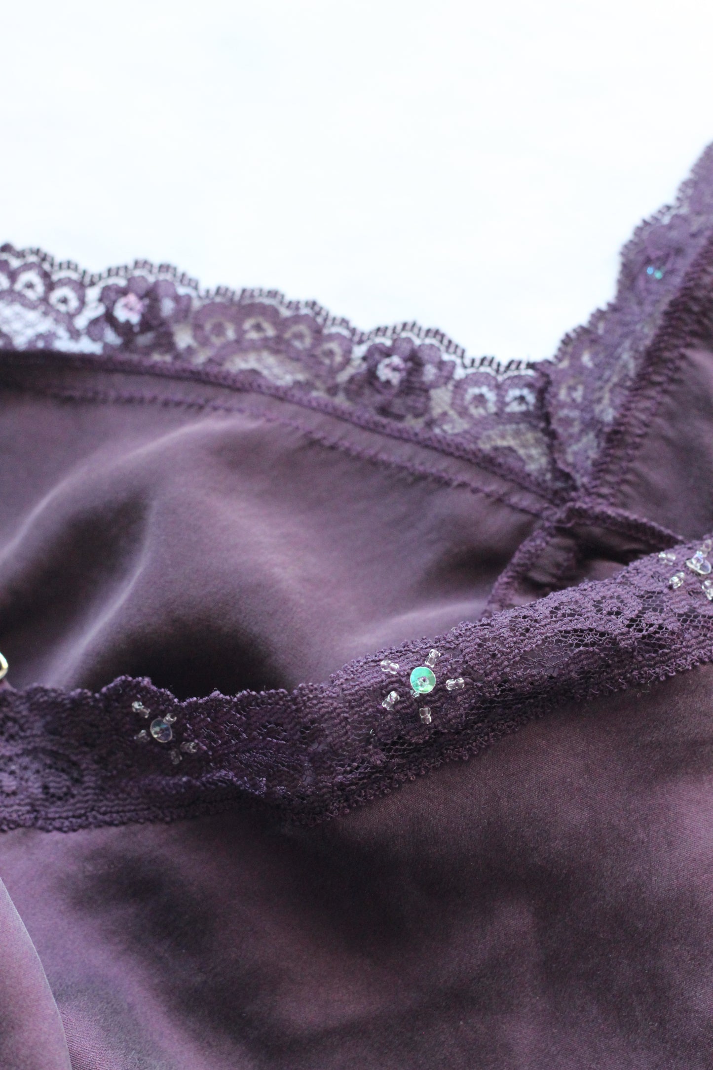 Vintage Purple Lace Cami