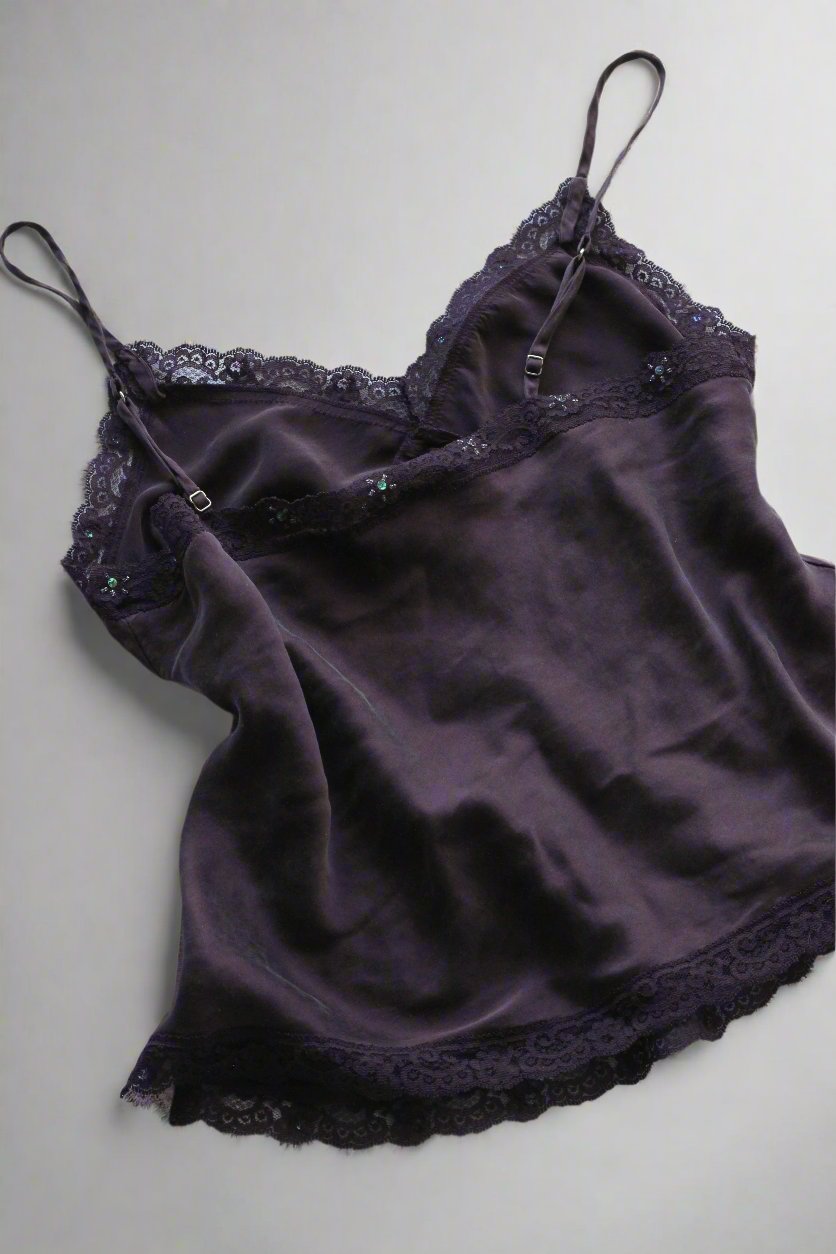 Vintage Purple Lace Cami