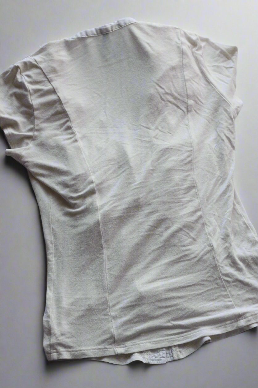 Ruffle Cotton Button-Up Shirt