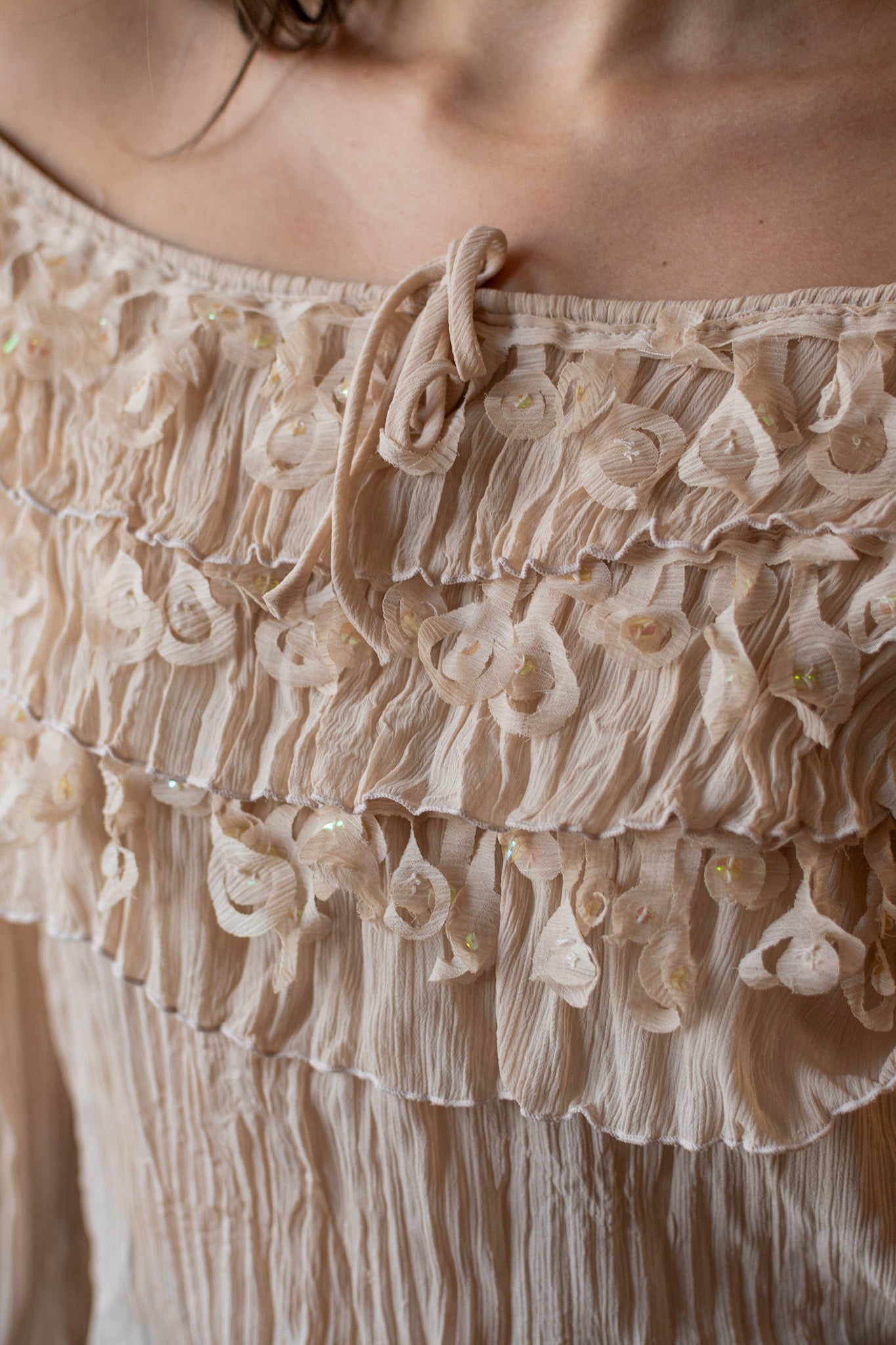 Beautiful Vintage Sheer Top