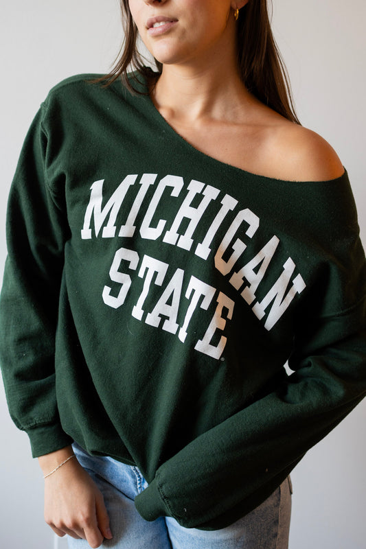 Michigan State Cozy Crew Neck