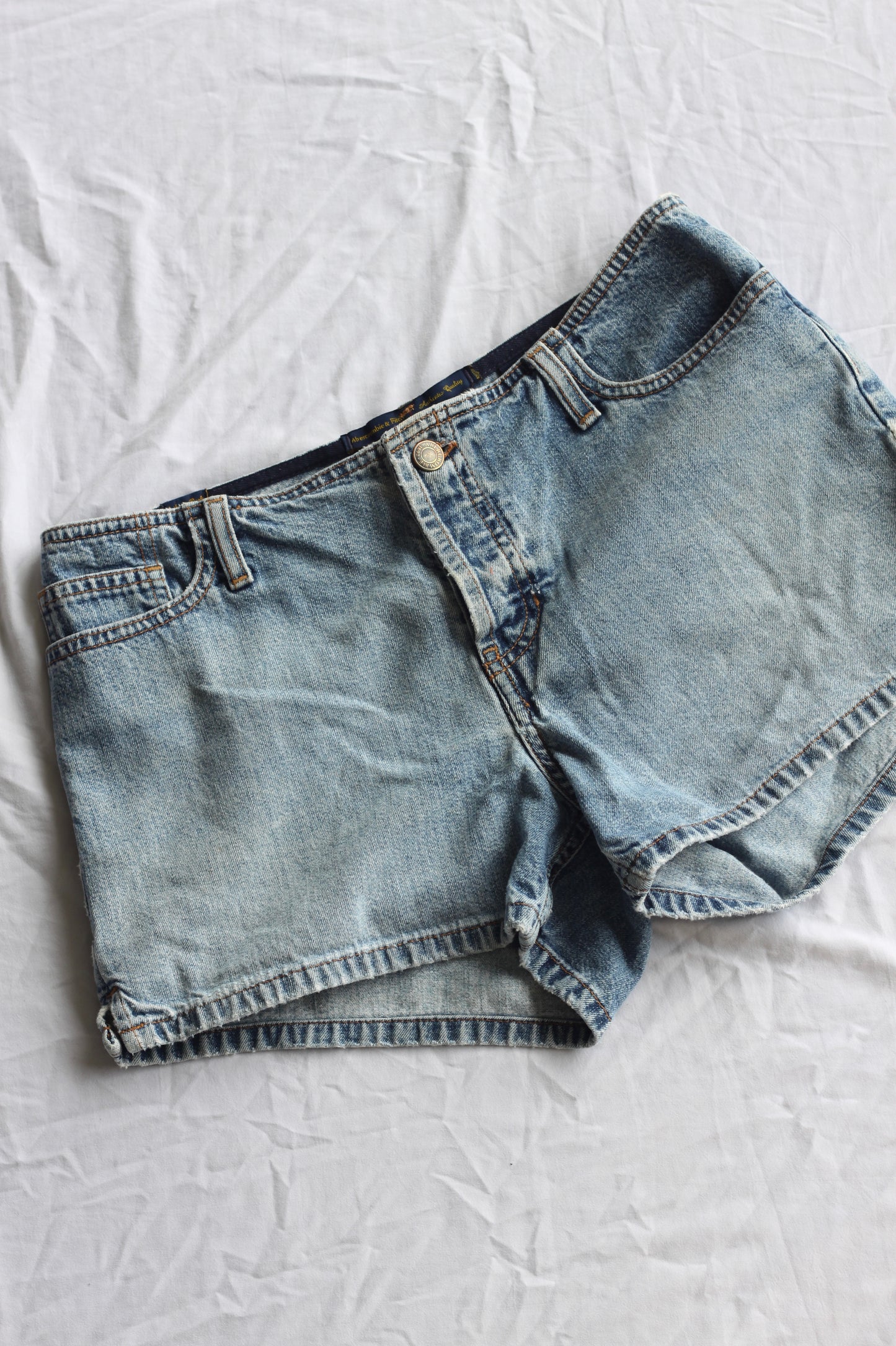Vintage Washed Abercrombie Mini Jean Shorts