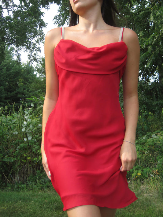 Vintage It Girl Red Dress