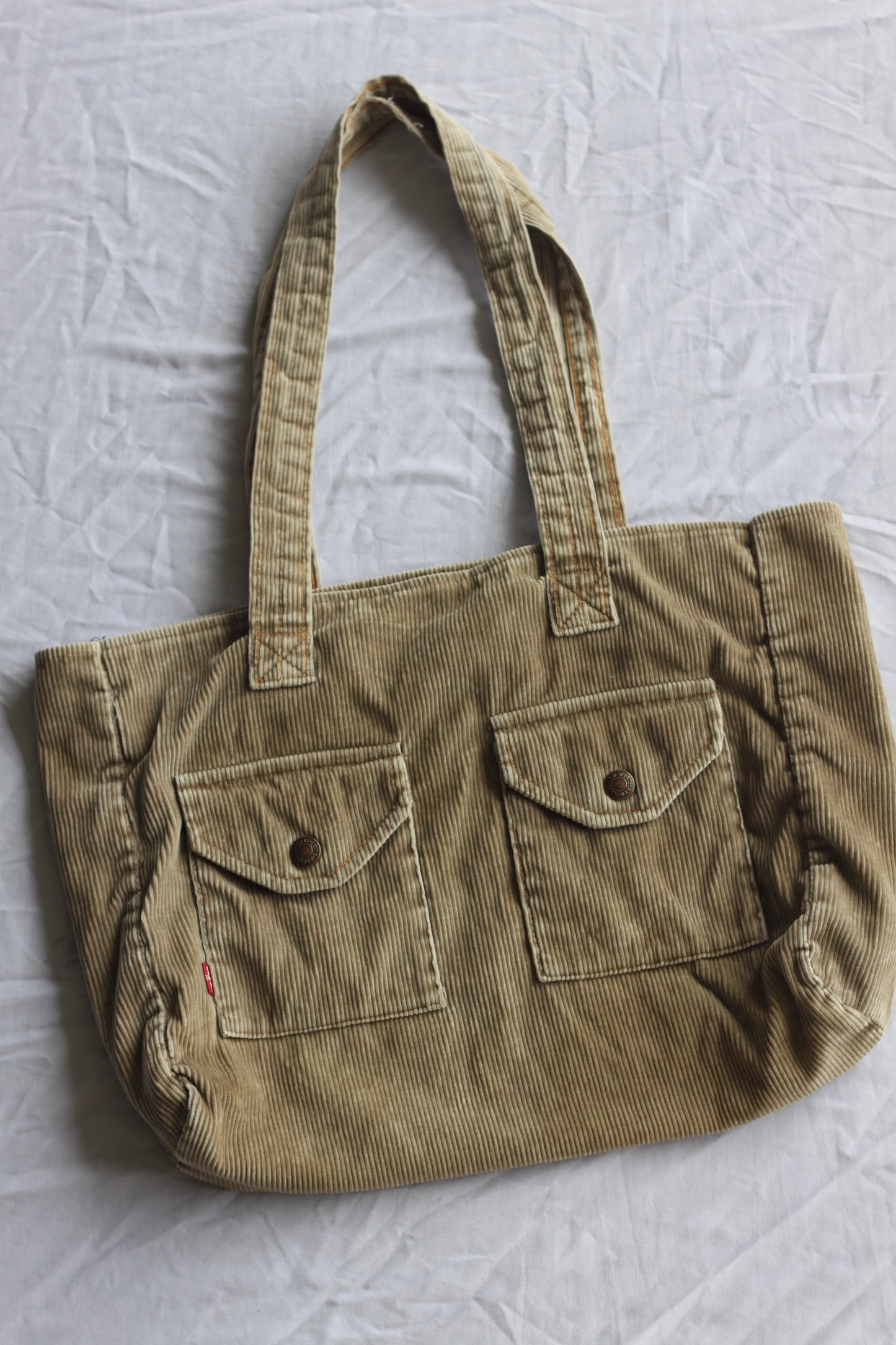 Levi's Corduroy Tan Tote Bag