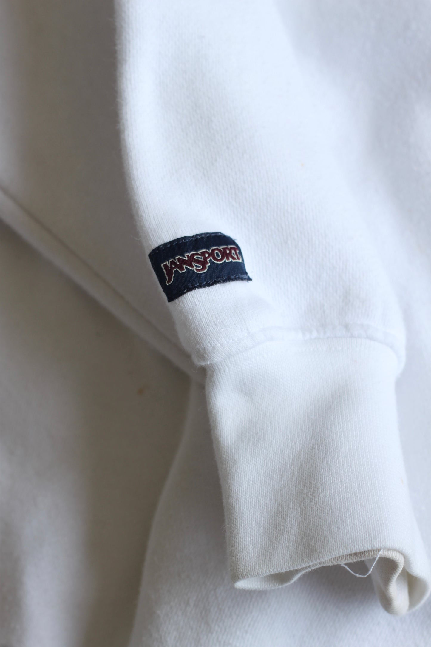 Crisp White Wisco Badgers Crewneck