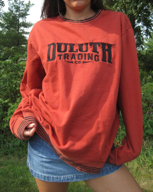 Rustic Red Oversize Crewneck
