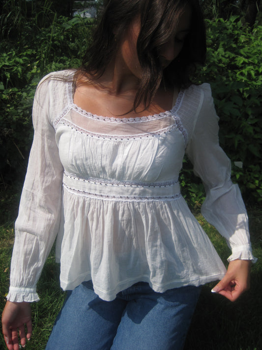 Free People Cottage Blouse