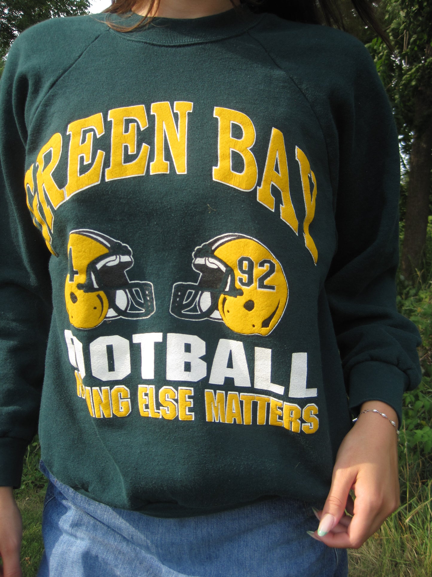 Vintage Royal Green Packers Crewneck