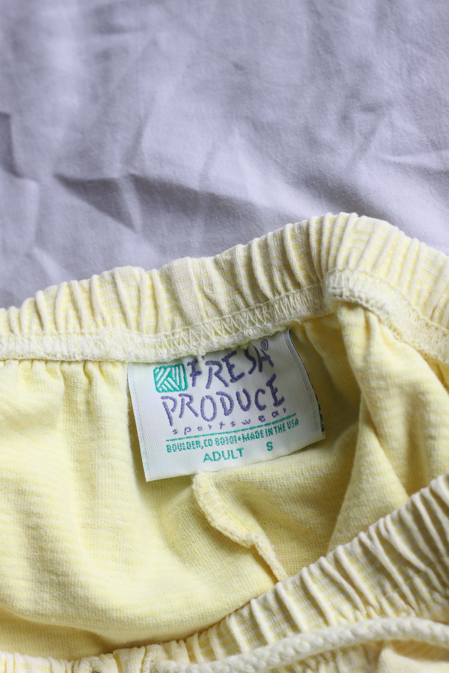 Soft Yellow Drawstring Summer Shorts