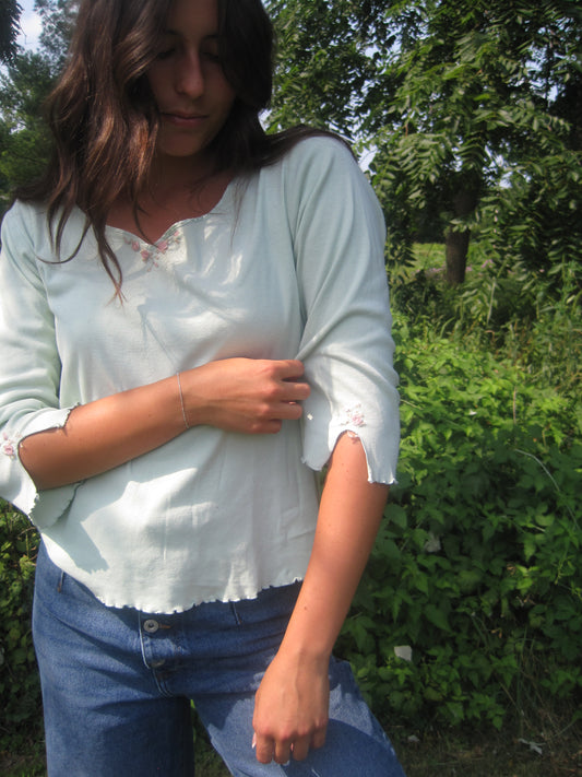 Light Green Petal Long Sleeve
