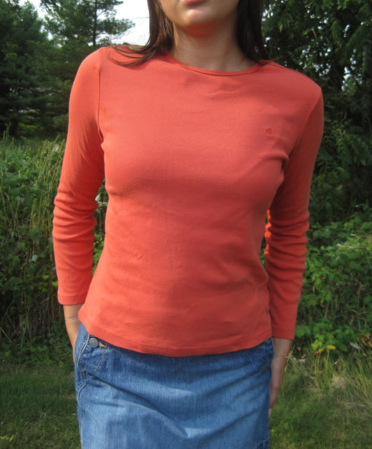 Coral Ralph Lauren Baby Long Sleeve