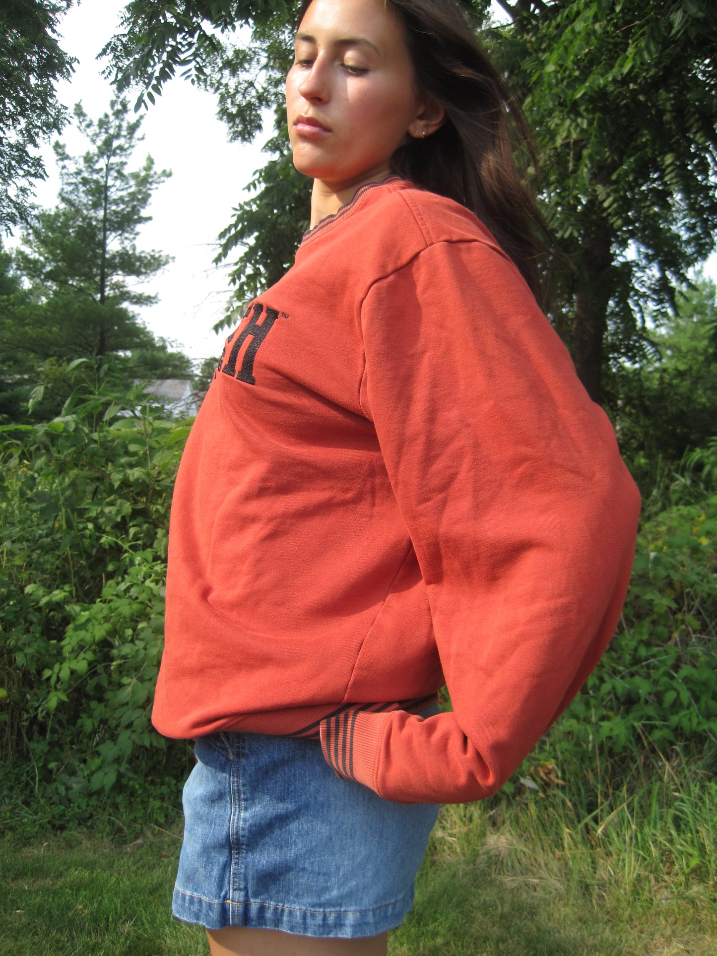 Rustic Red Oversize Crewneck