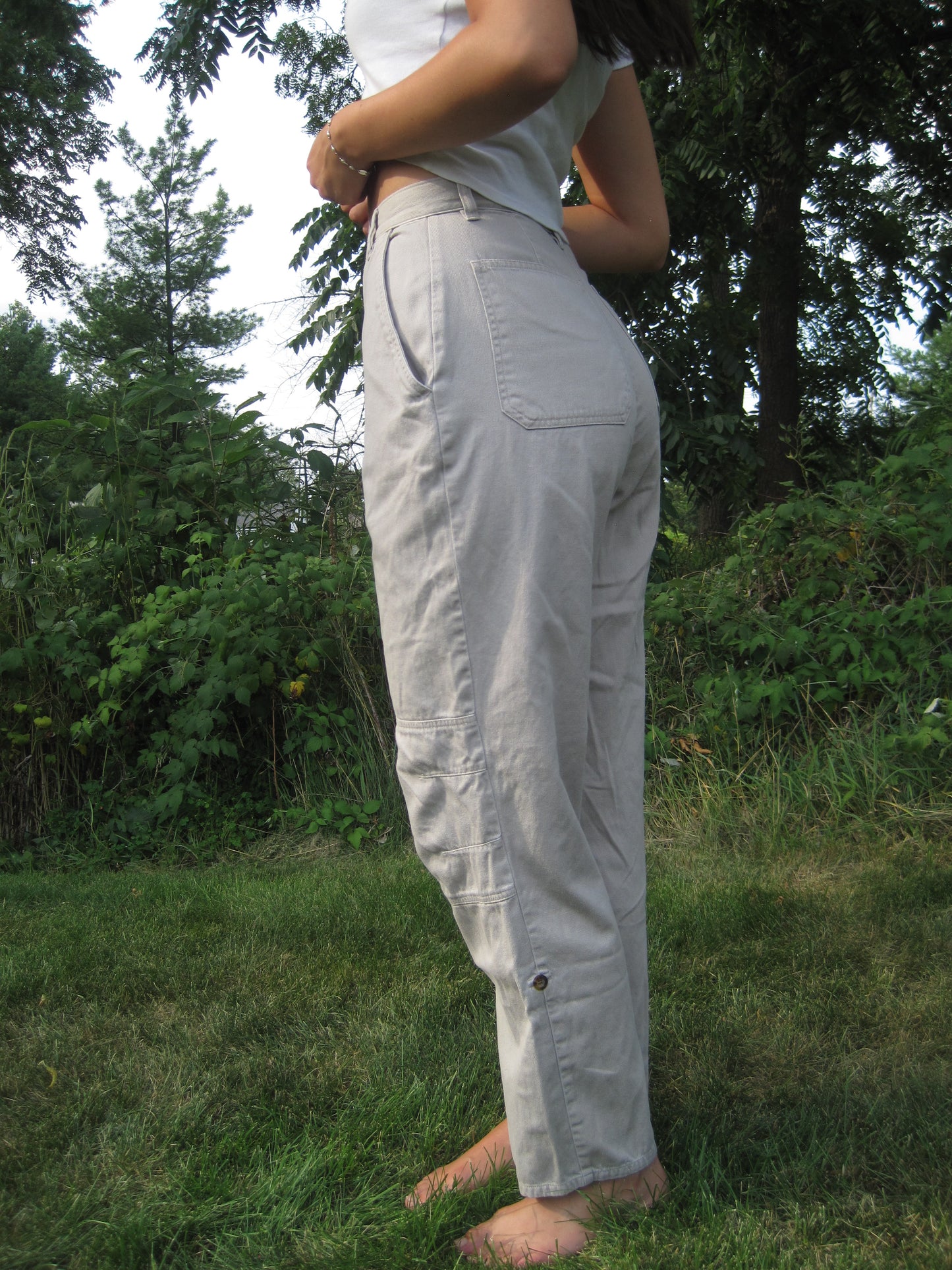 Perfect Tan High Waisted Cargo Pants