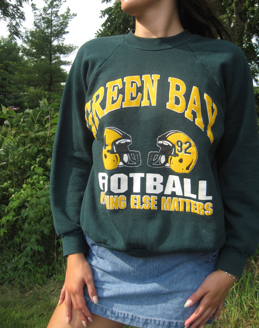 Vintage Royal Green Packers Crewneck