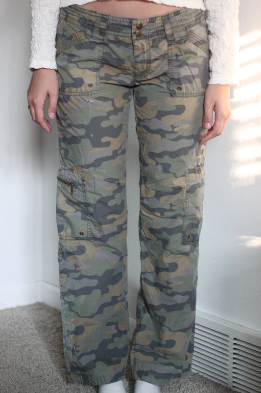 Y2K Camo Cargo Pants