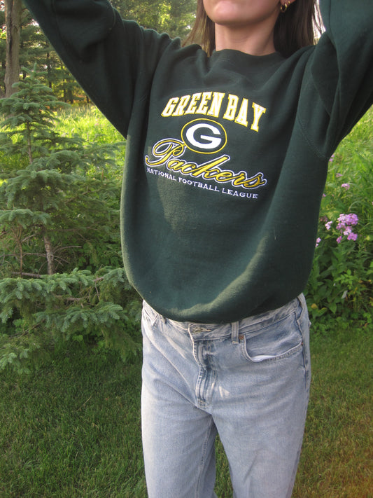 Vintage Embroidered Packers Crewneck
