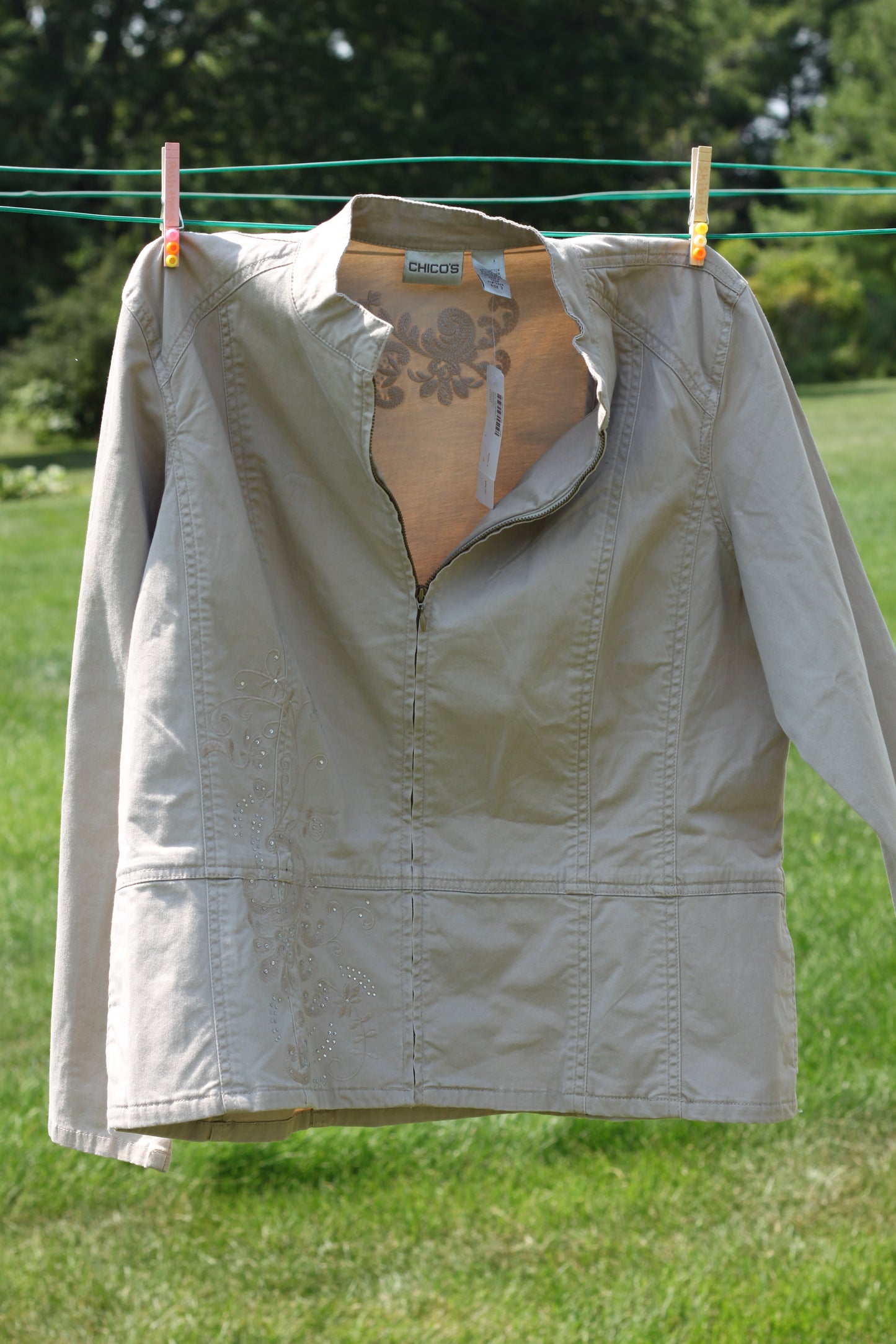 Brand New Chicos Rinestone Jacket