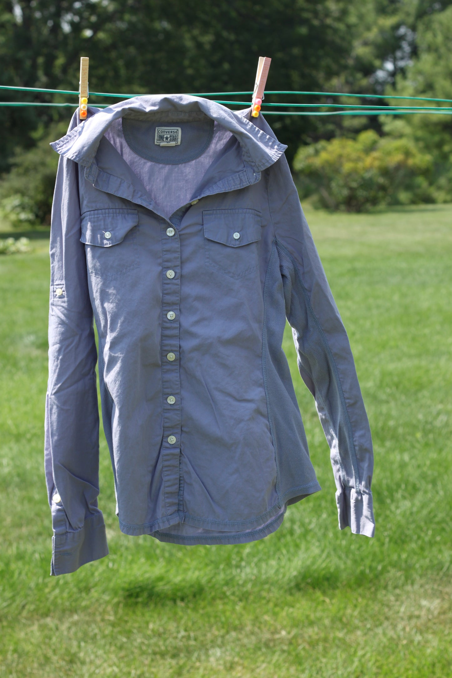 Lavender Star Girl Button Up
