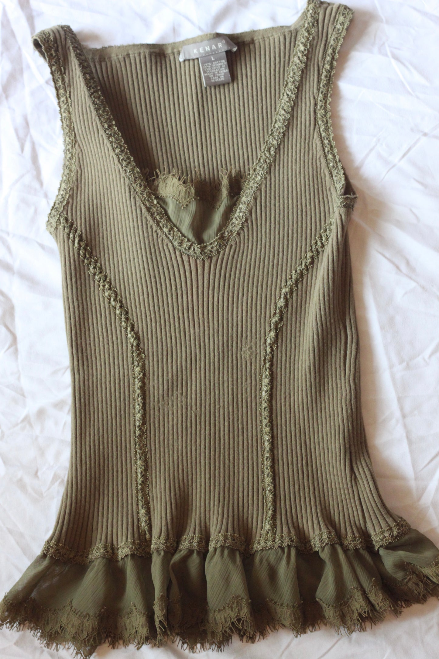 Army Green Lace Cami