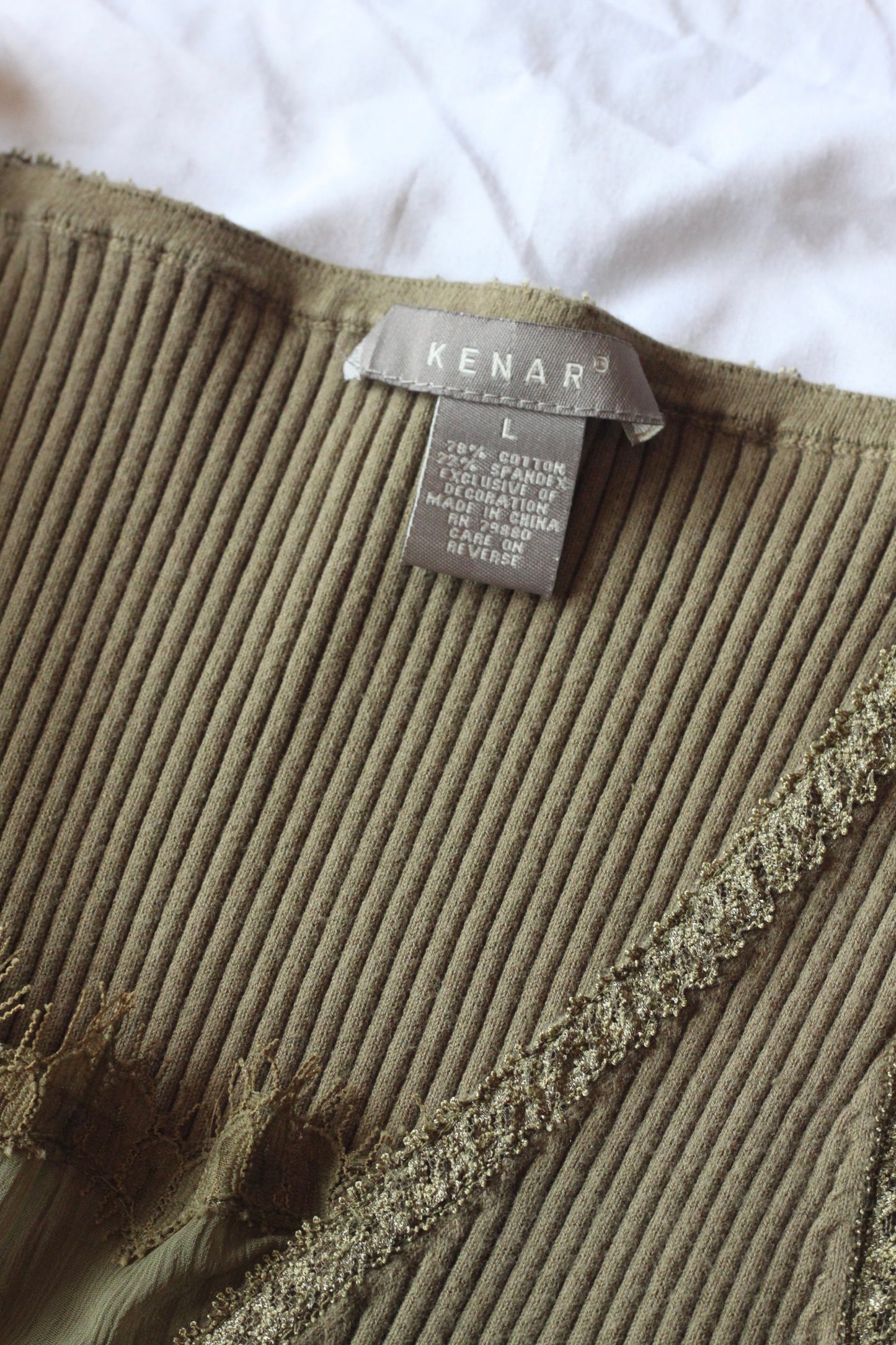 Army Green Lace Cami