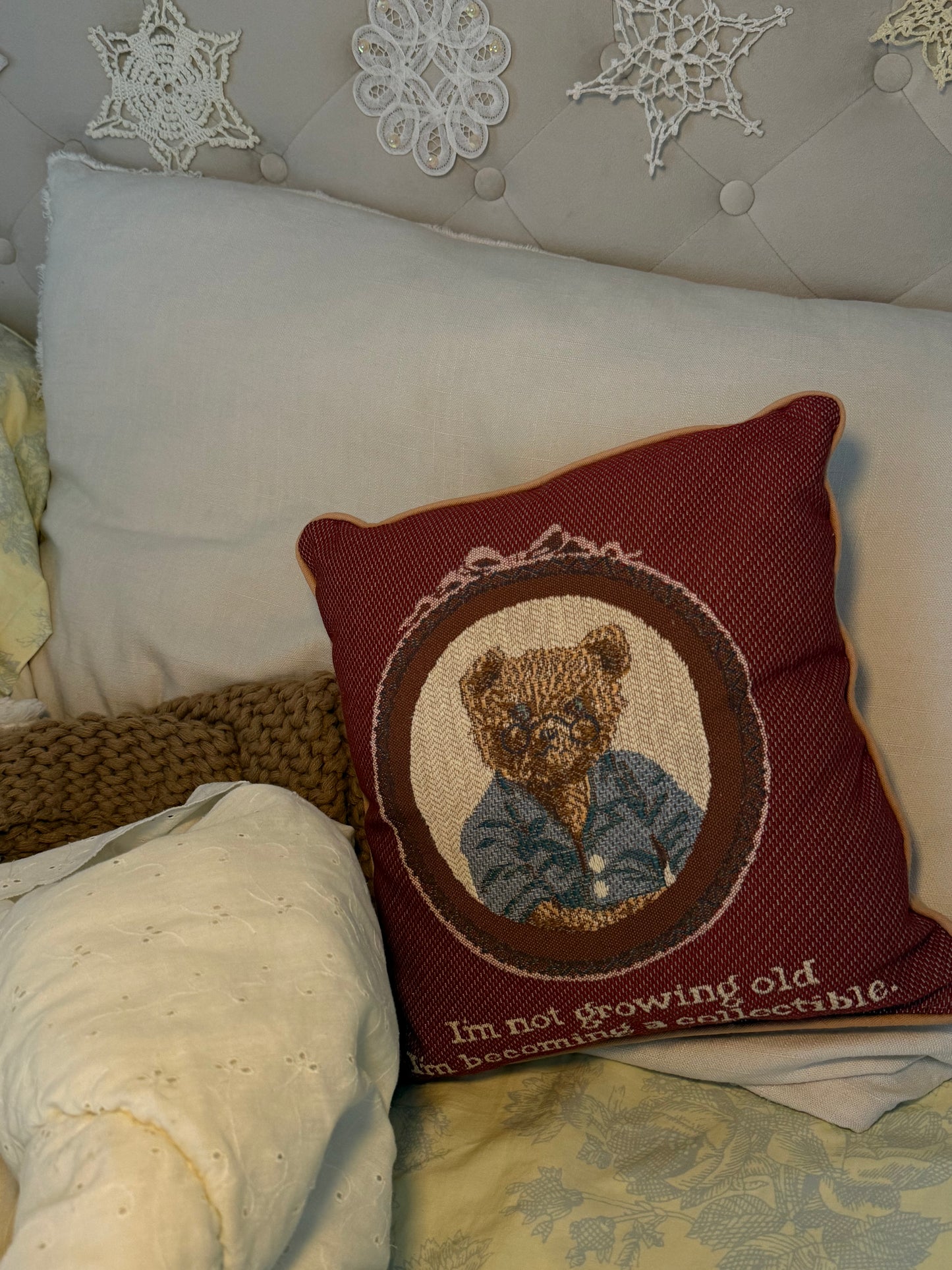 Vintage Mini Throw Pillow