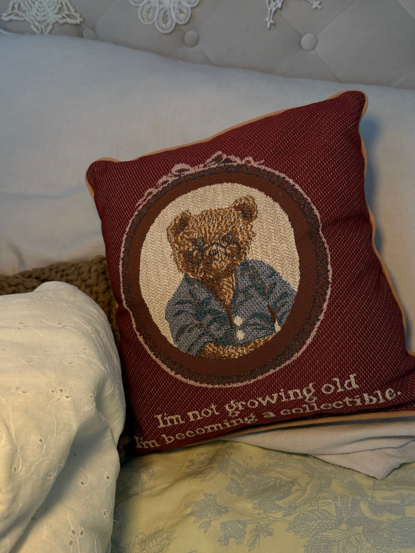 Vintage Mini Throw Pillow