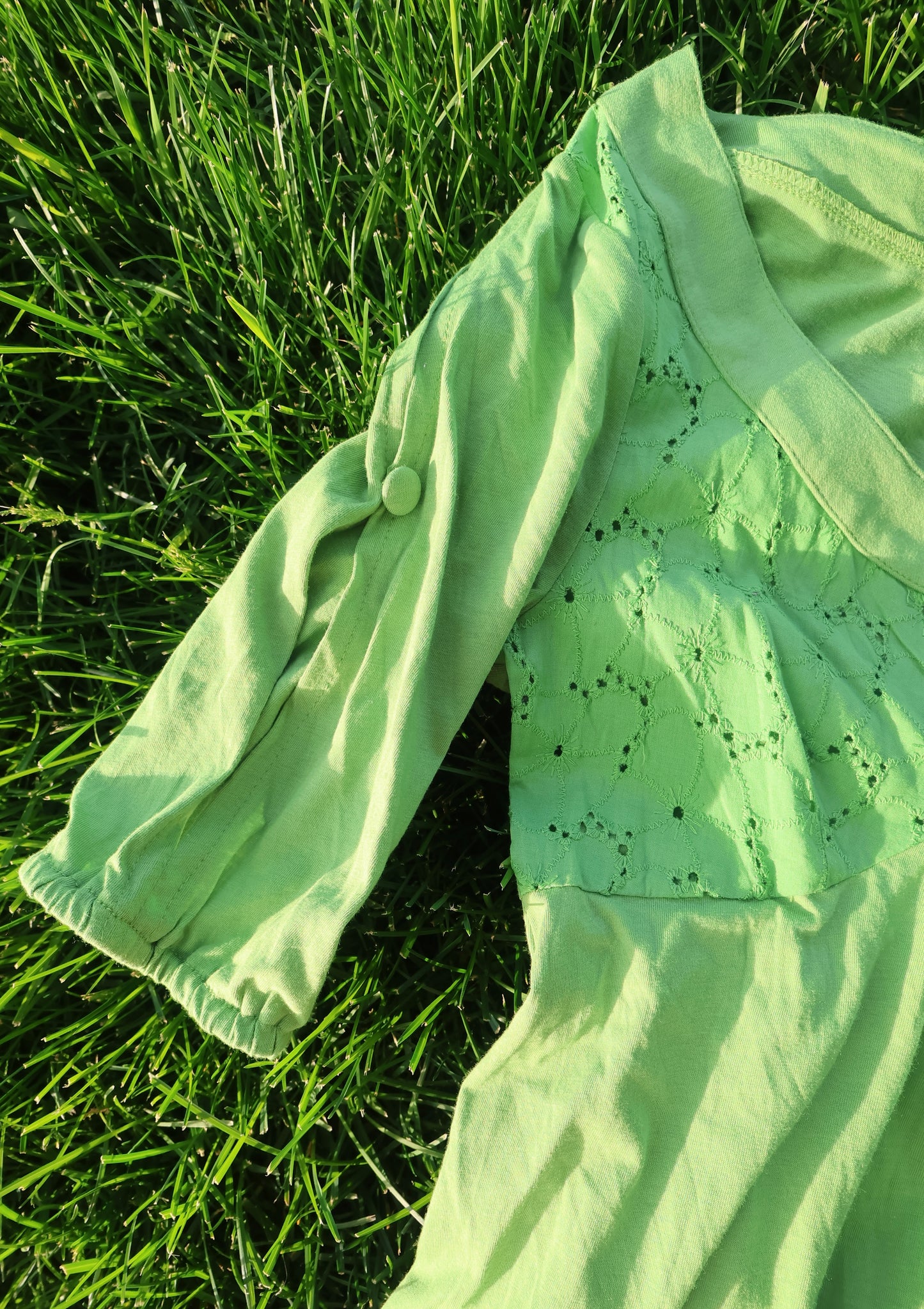Apple Green Summer Blouse