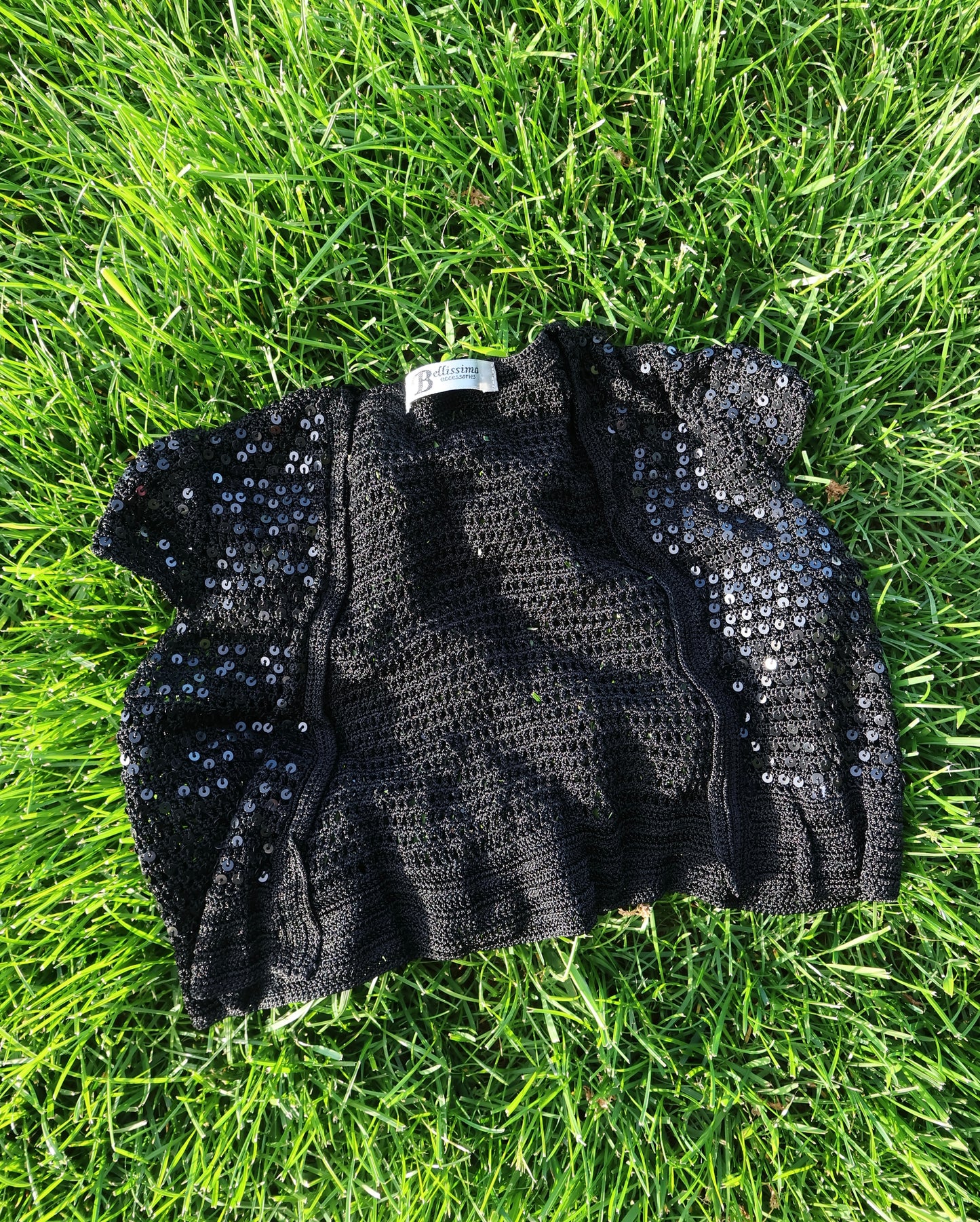 Black Sequins Mini Sweater