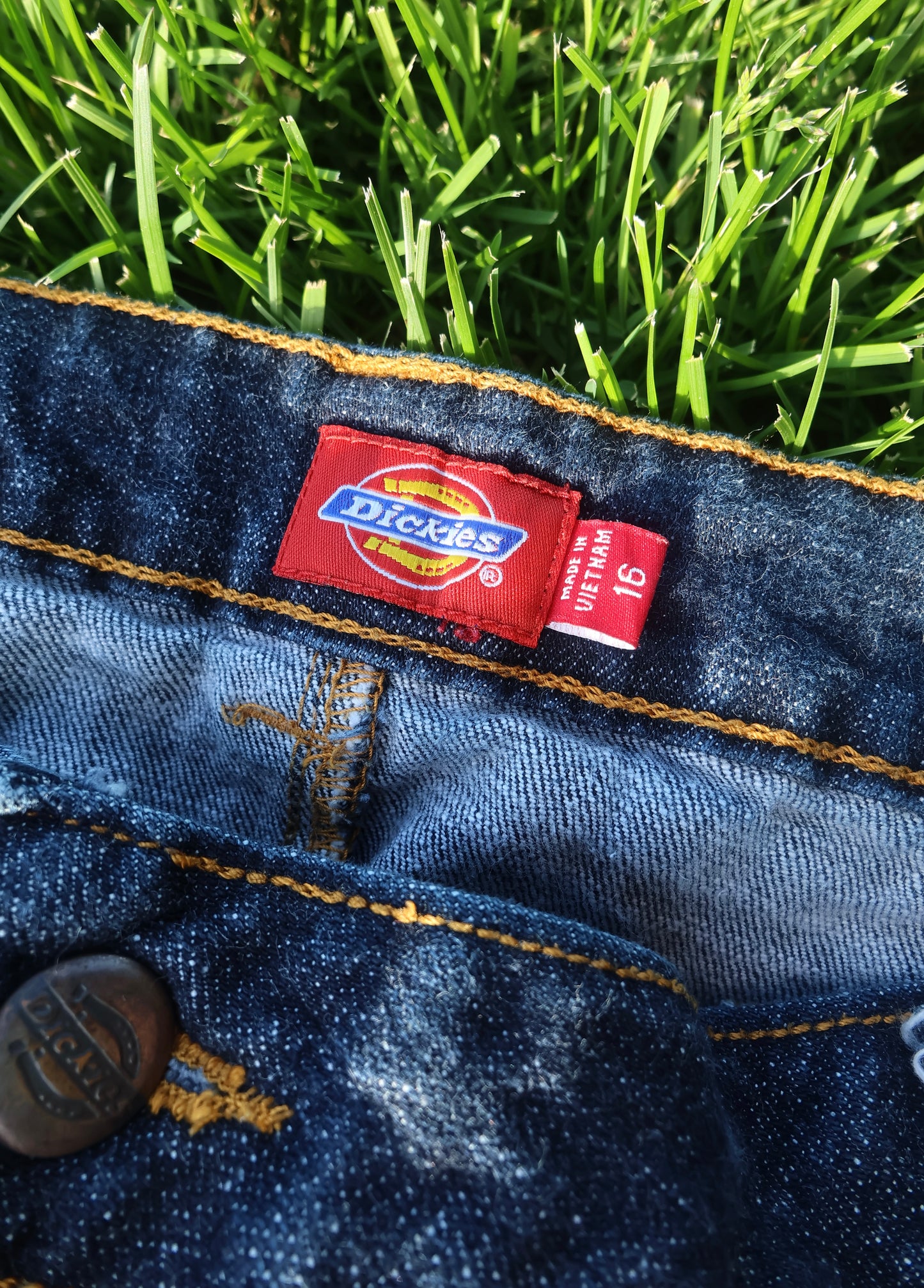 Dickies Dark Denim Mini Skirt