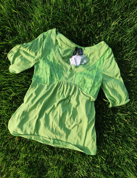 Apple Green Summer Blouse
