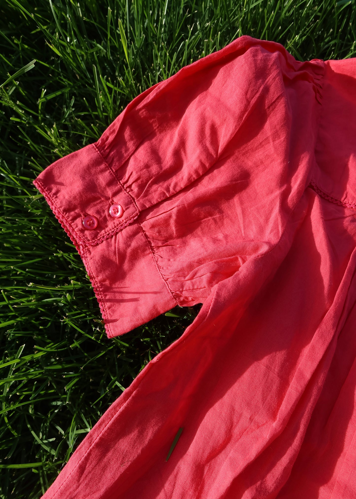 Pink Puff Sleeve Blouse