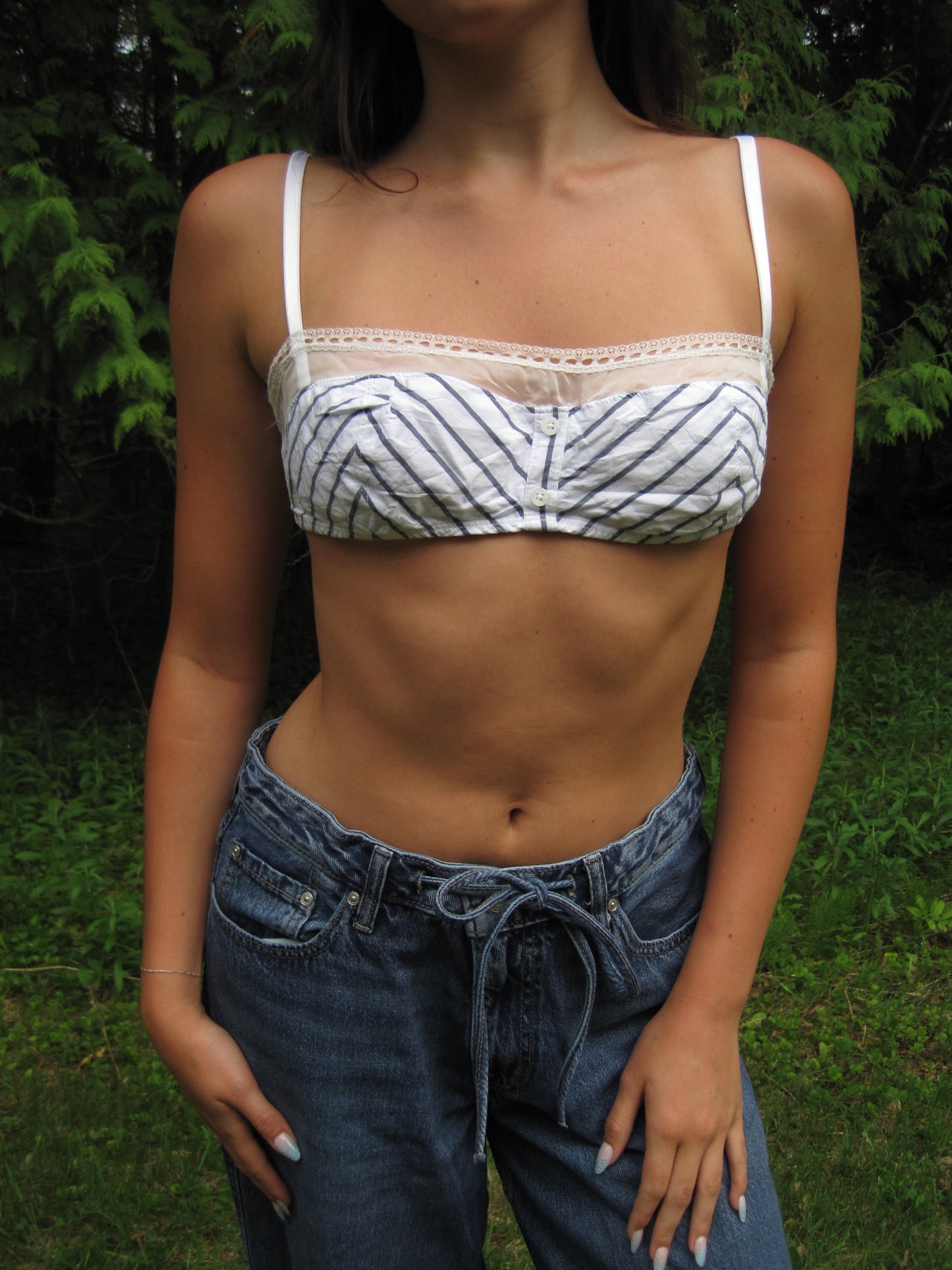 Anthropologie Button Up Bralette