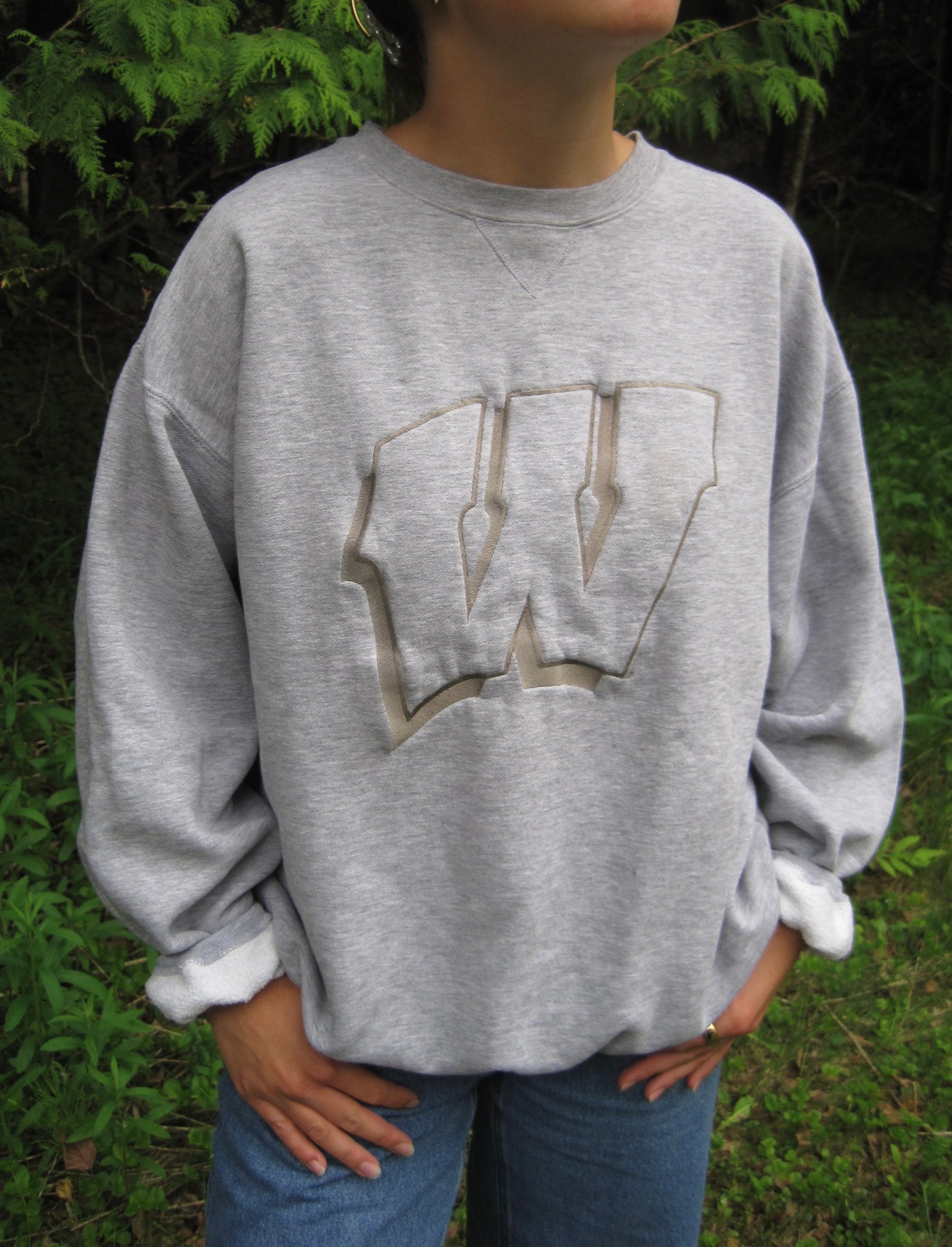 Neutral Wisconsin Cotton Crew Neck