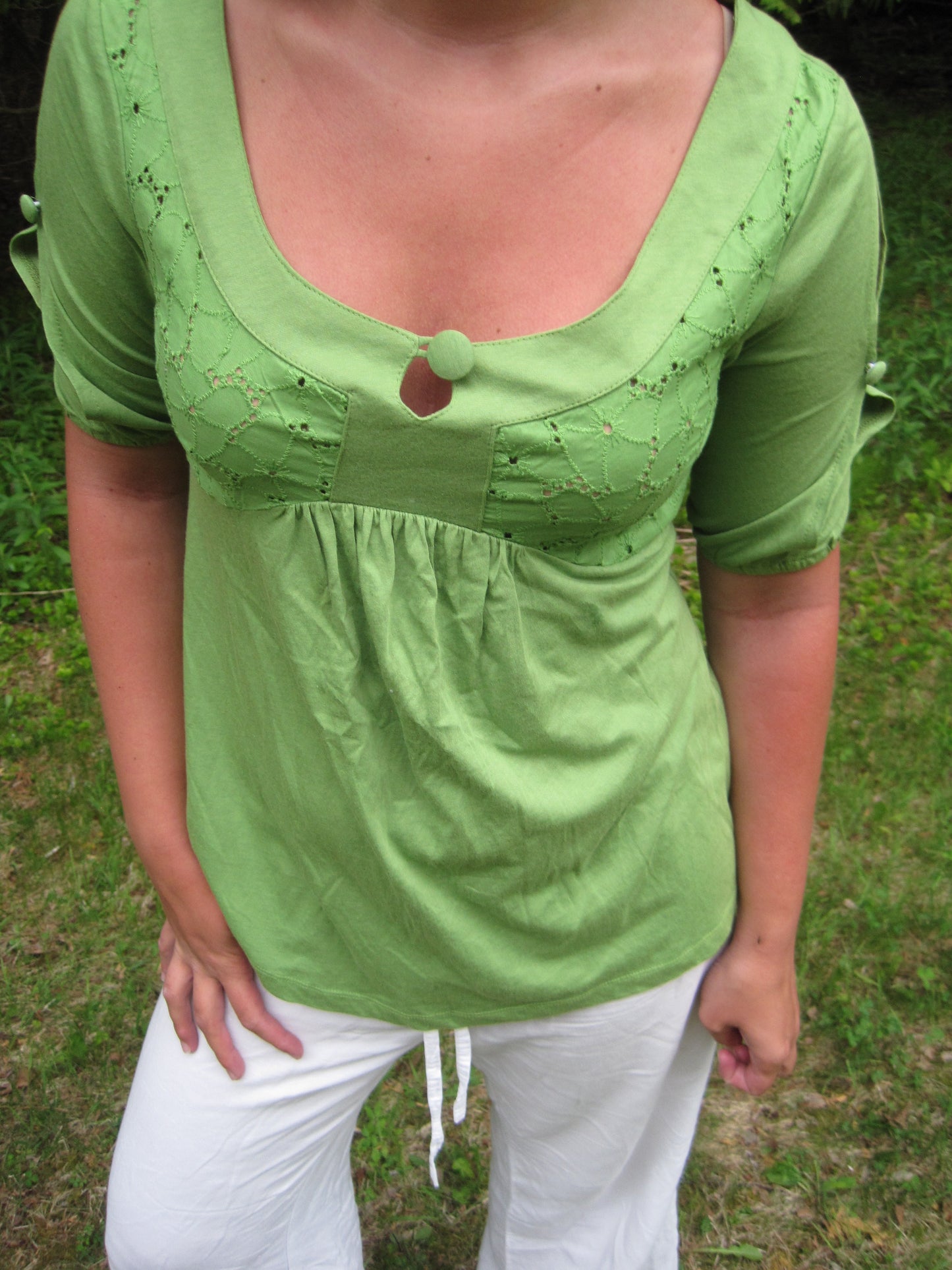 Apple Green Summer Blouse