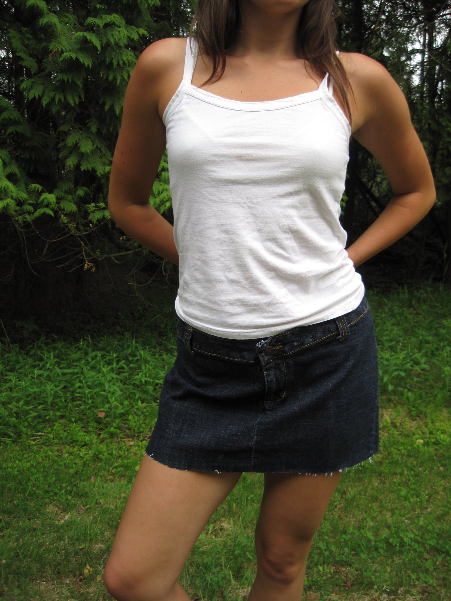 Dickies Dark Denim Mini Skirt