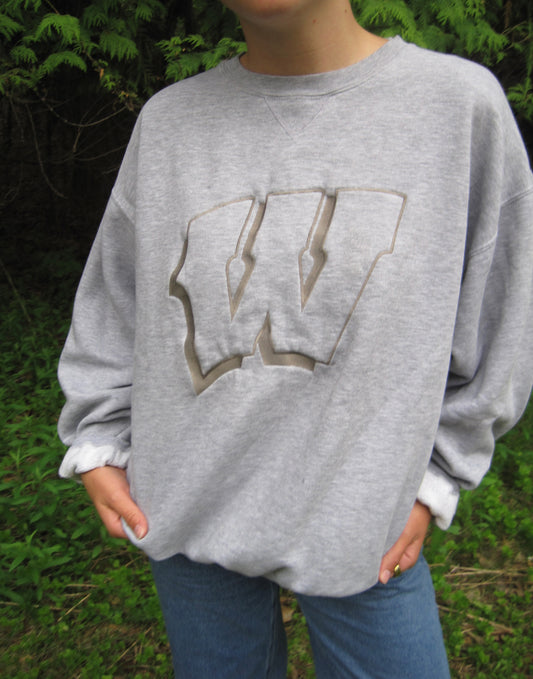 Neutral Wisconsin Cotton Crew Neck