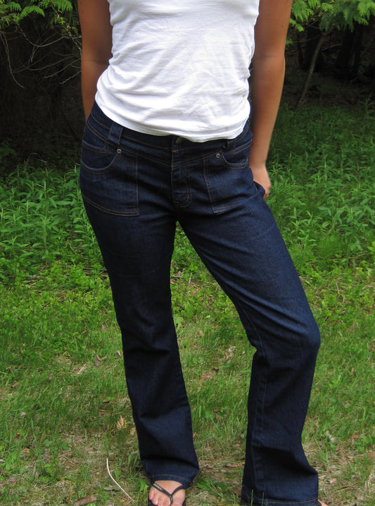 Gorgeously Stitched Low Waisted Jeans