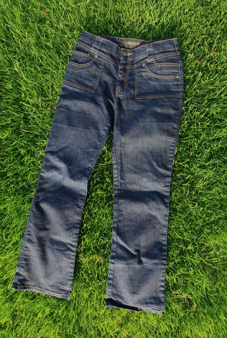 Gorgeously Stitched Low Waisted Jeans